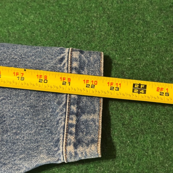 Vintage 80s 90s Levi’s Denim Jean Jacket, Orange Tab, Grunge Rocker (Small) - Picture 10 of 10